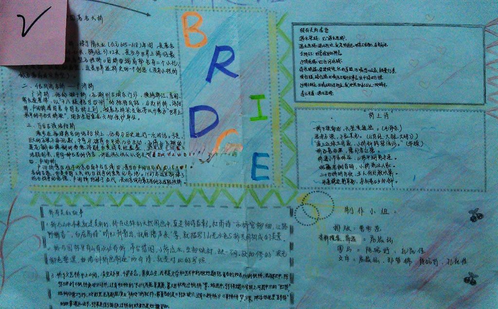 桥主题手抄报