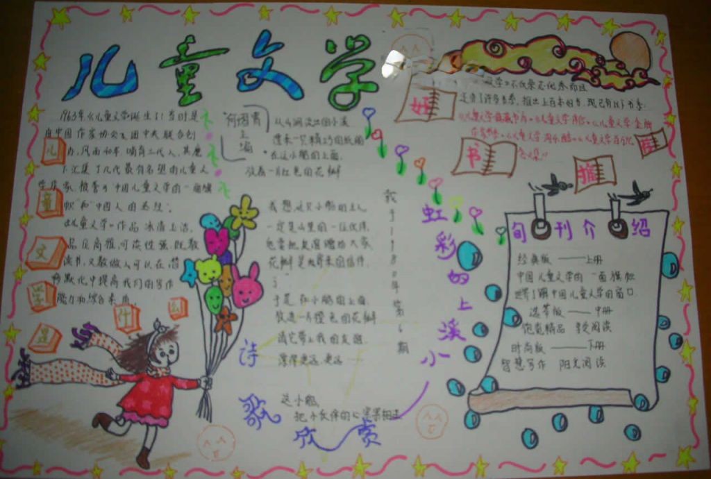 儿童文学手抄报版面图