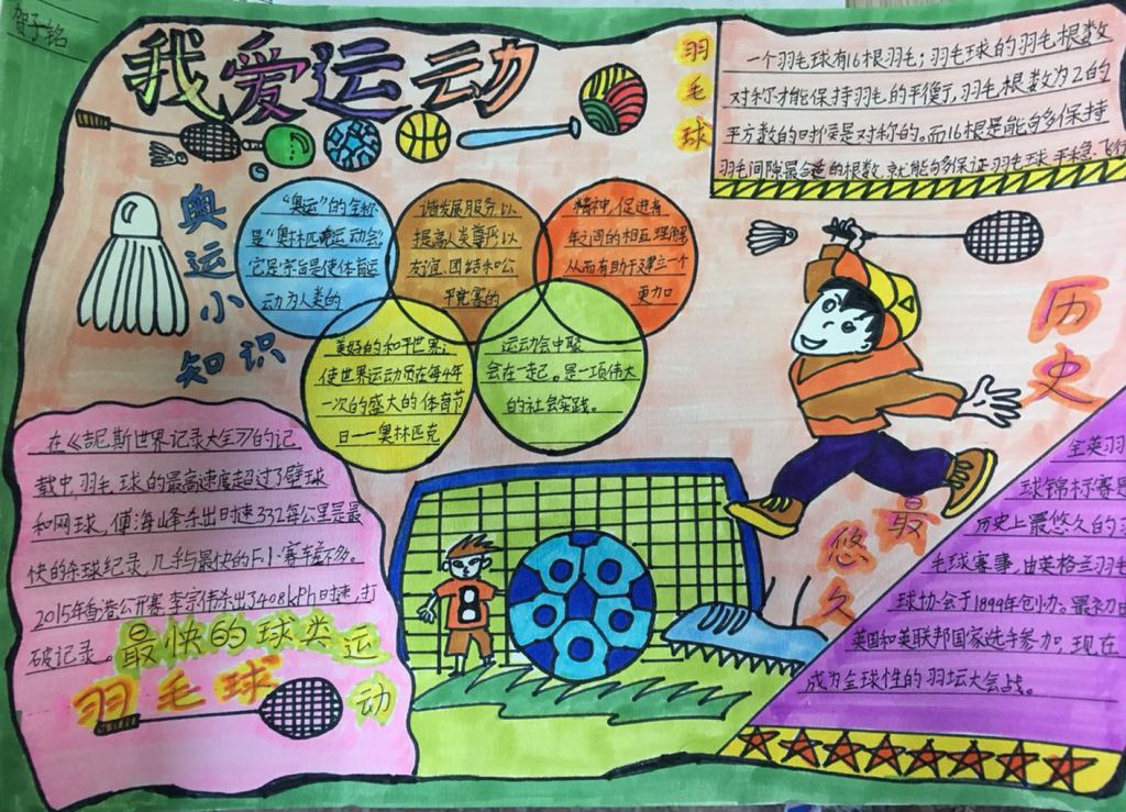 我爱运动手抄报版面设计图 我爱运动手抄报版面设计图