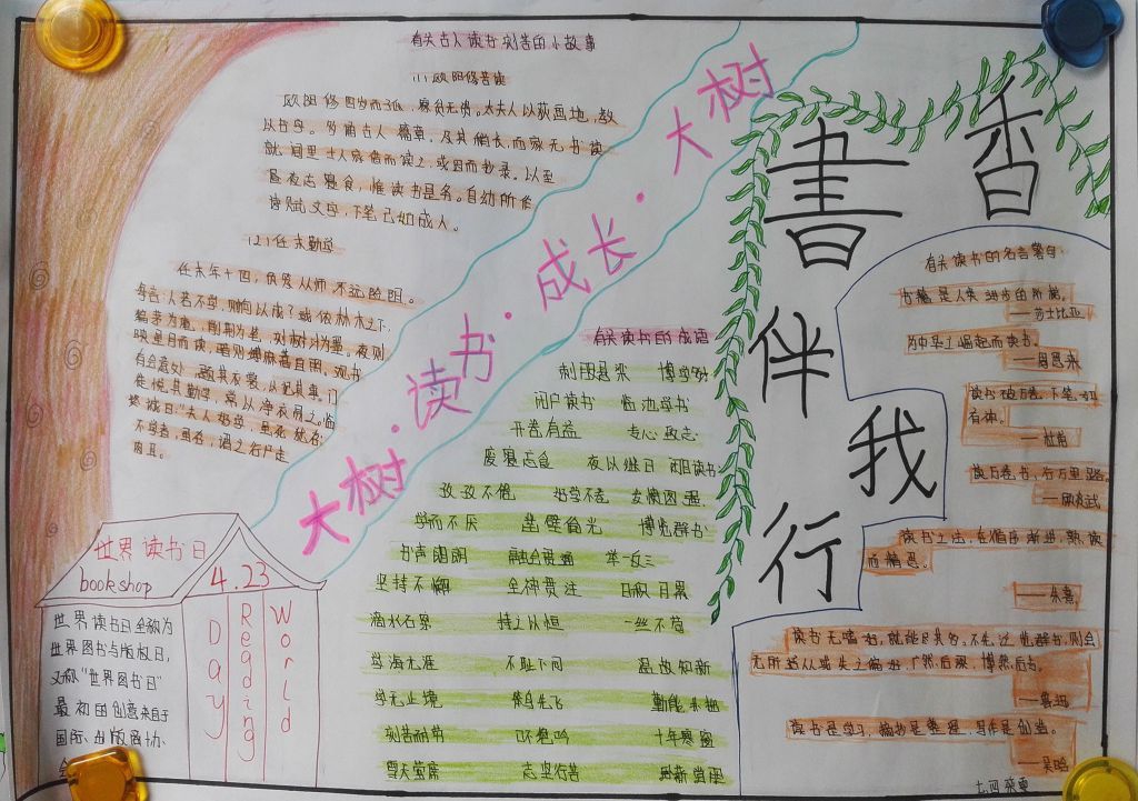 读好书品香茶手抄报大全