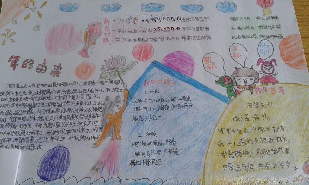 楹联手抄报图片大全 楹联手抄报图片大全