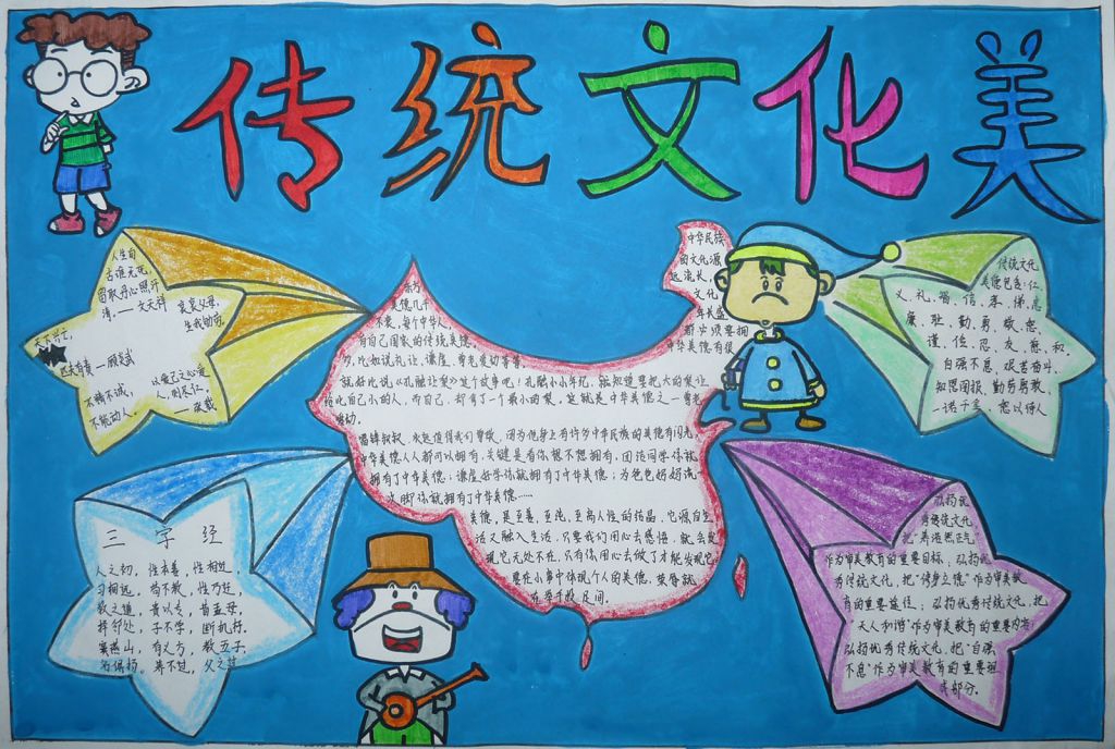 高中弘扬传统文化手抄报大全