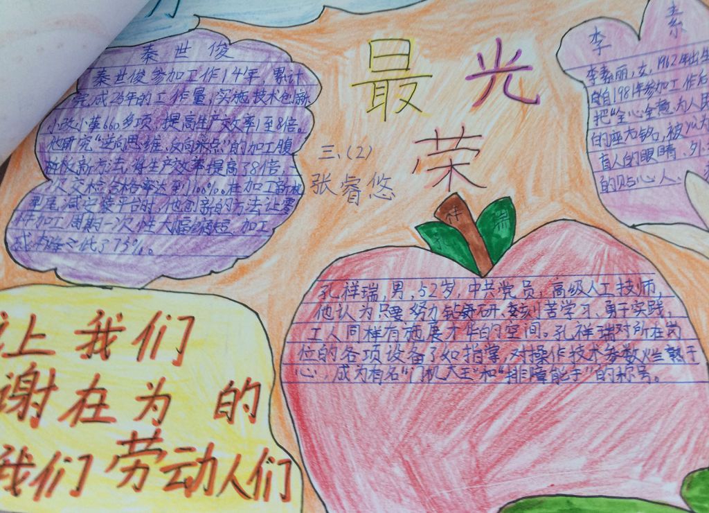51劳动节手抄报作品