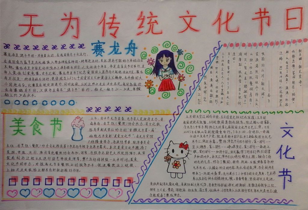 无为传统文化节日手抄报