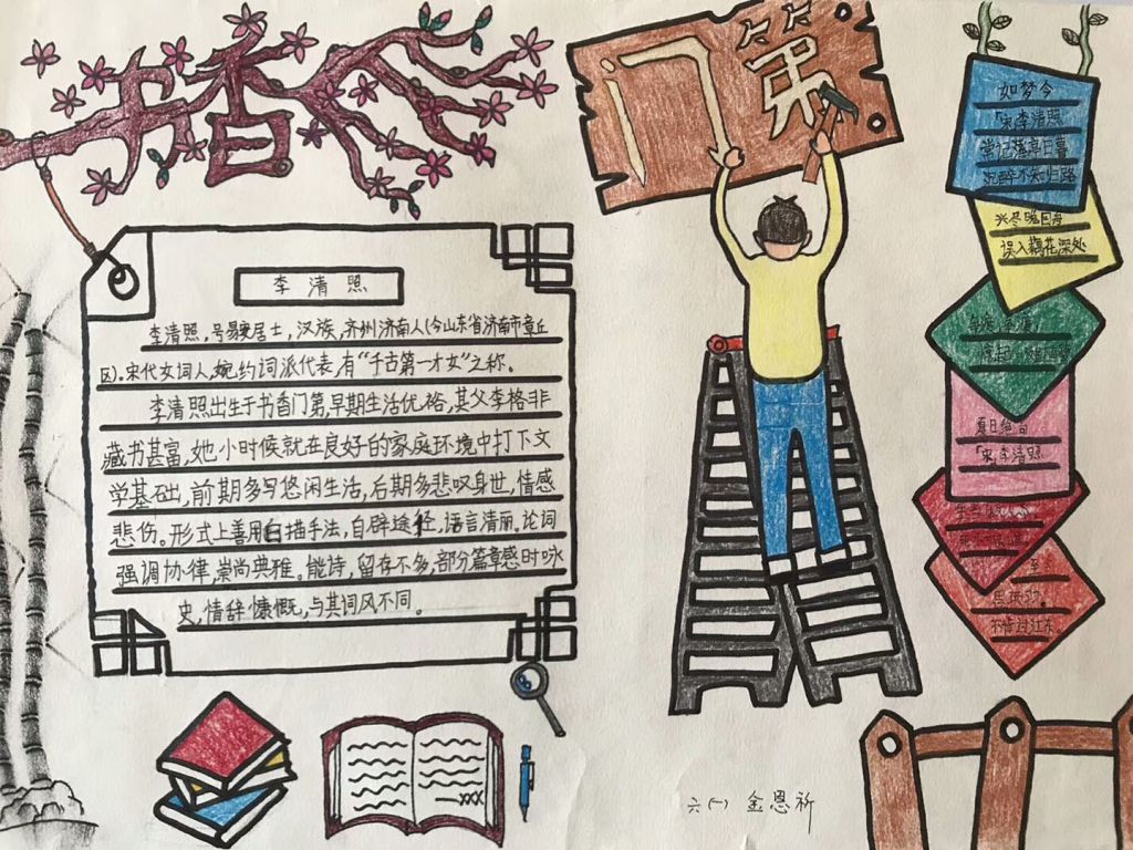 书香洋溢中国手抄报