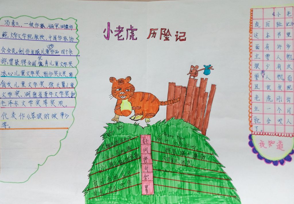 小老虎历险记手抄报图片大全（）