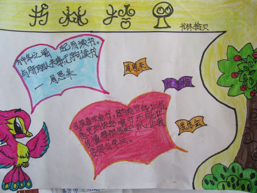 孩子们的暑期读书手抄报