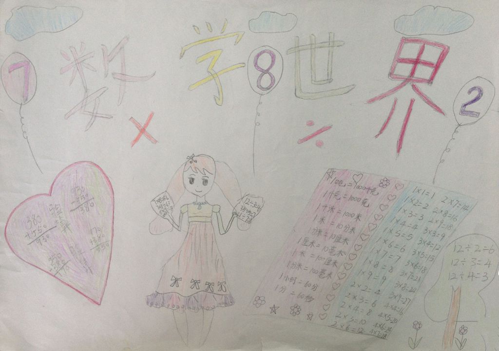 三年级数学图片作品展示