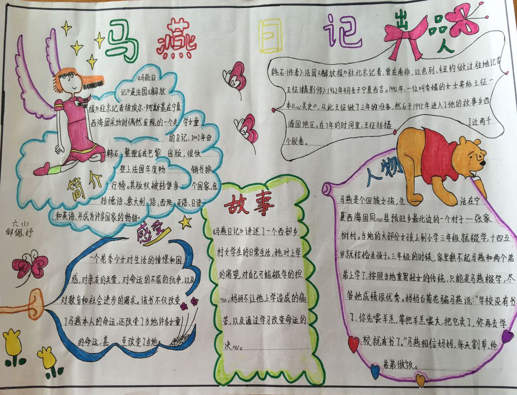 马燕日记手抄报图片