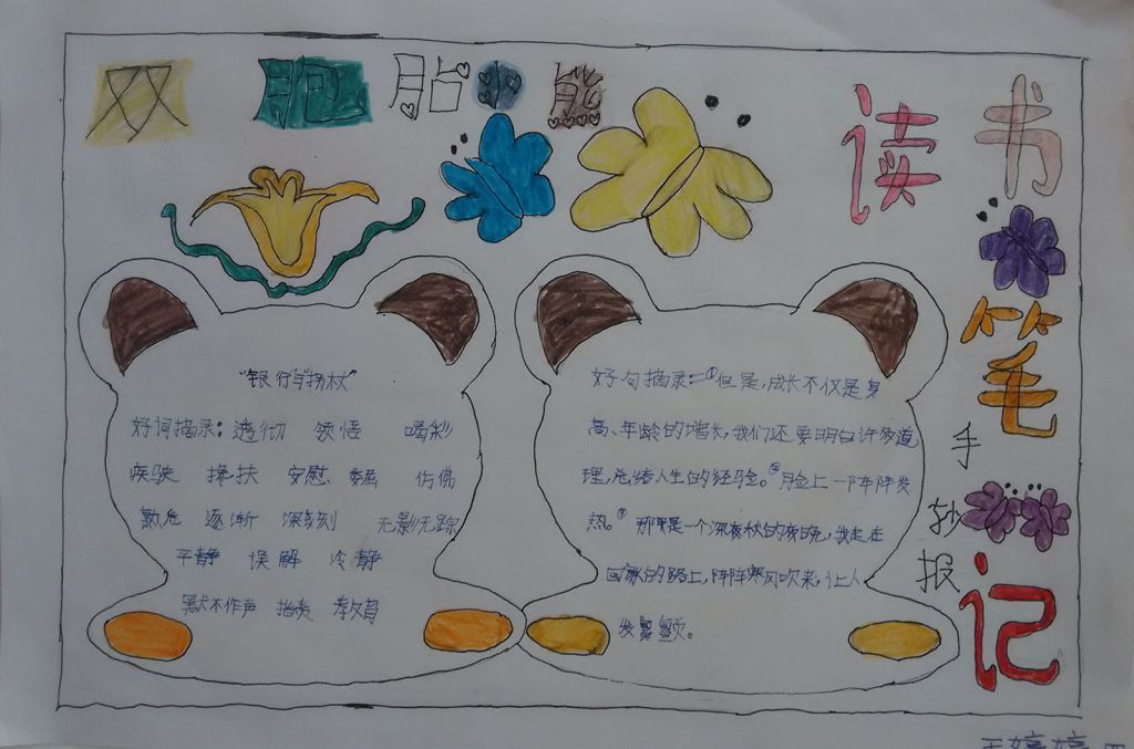读书笔记手抄报图片大全