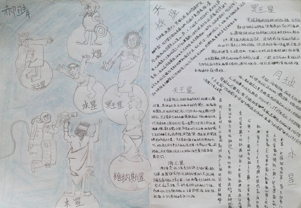 神秘的宇宙手抄报 神秘的宇宙手抄报