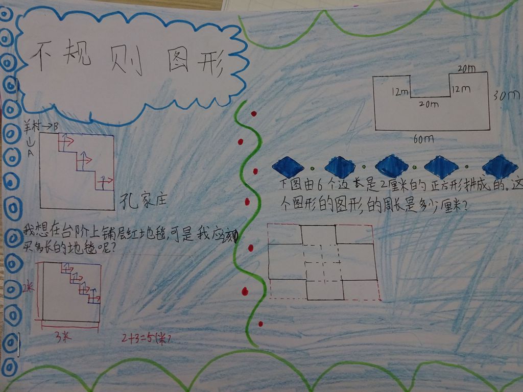 不规则图形手抄报图片
