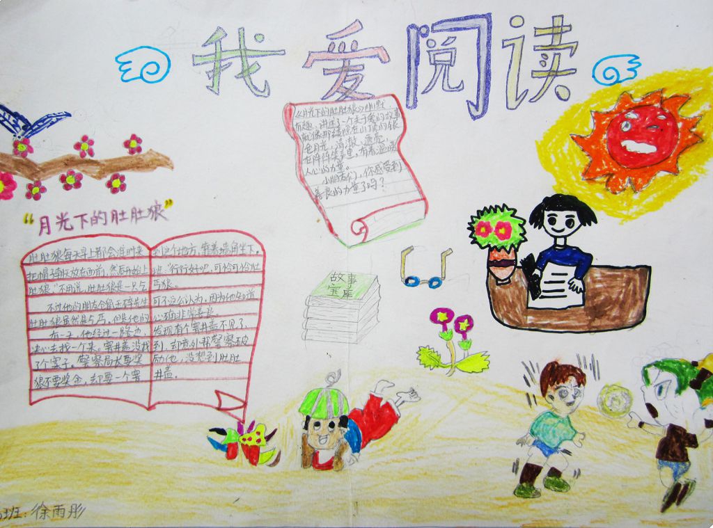 我读书我快乐手抄报图片大全(高清大图)