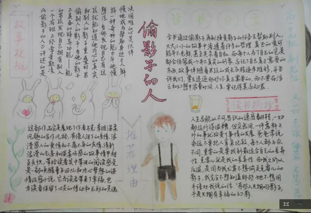 我最喜爱的一本书手抄报