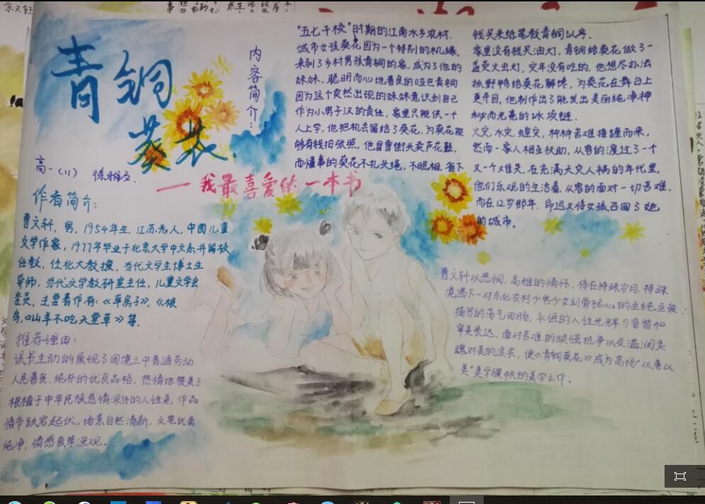 我最喜爱的一本书手抄报