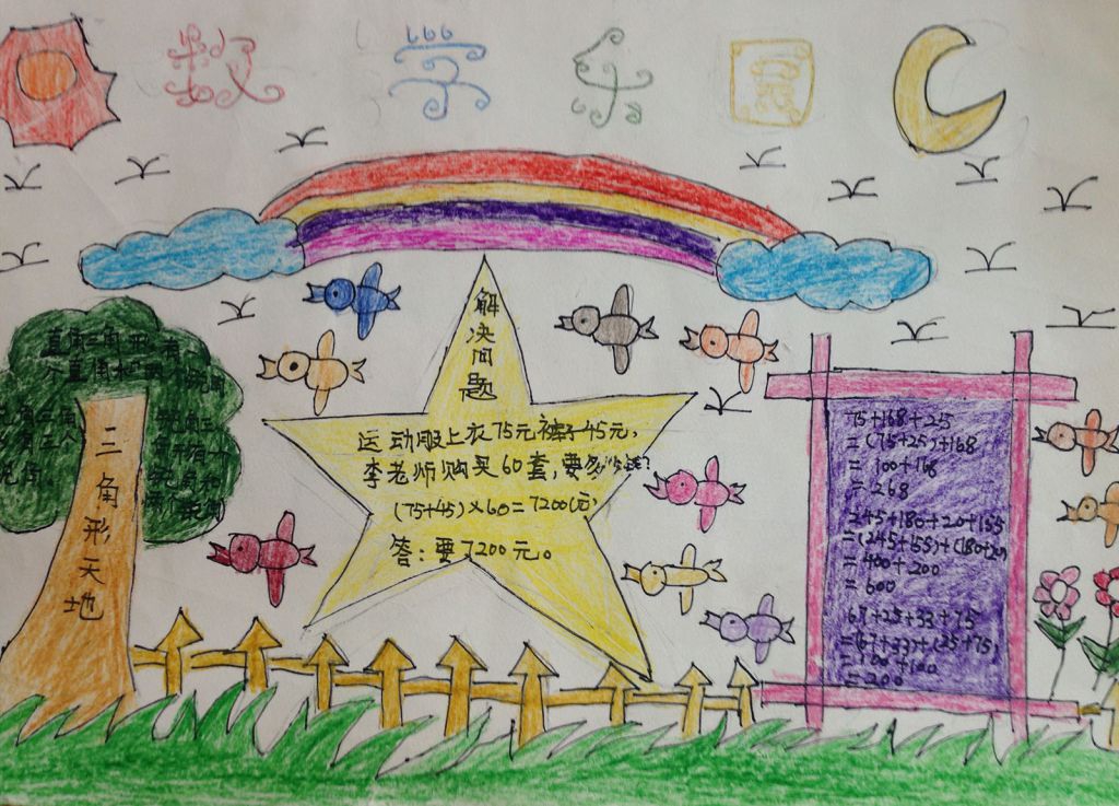 数学月精美手抄报作品展示 数学月精美手抄报作品展示