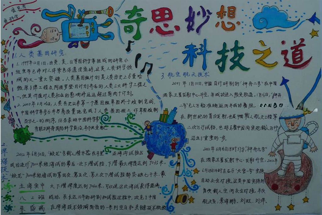 科技手抄报一等奖_奇思妙想 科技之道 科技手抄报一等奖_奇思妙想 科技之道