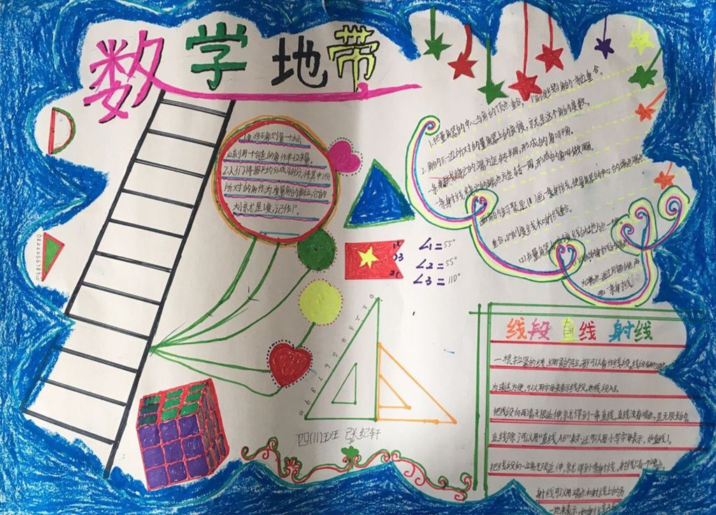 《角的度量》手抄报图片大全 《角的度量》手抄报图片大全