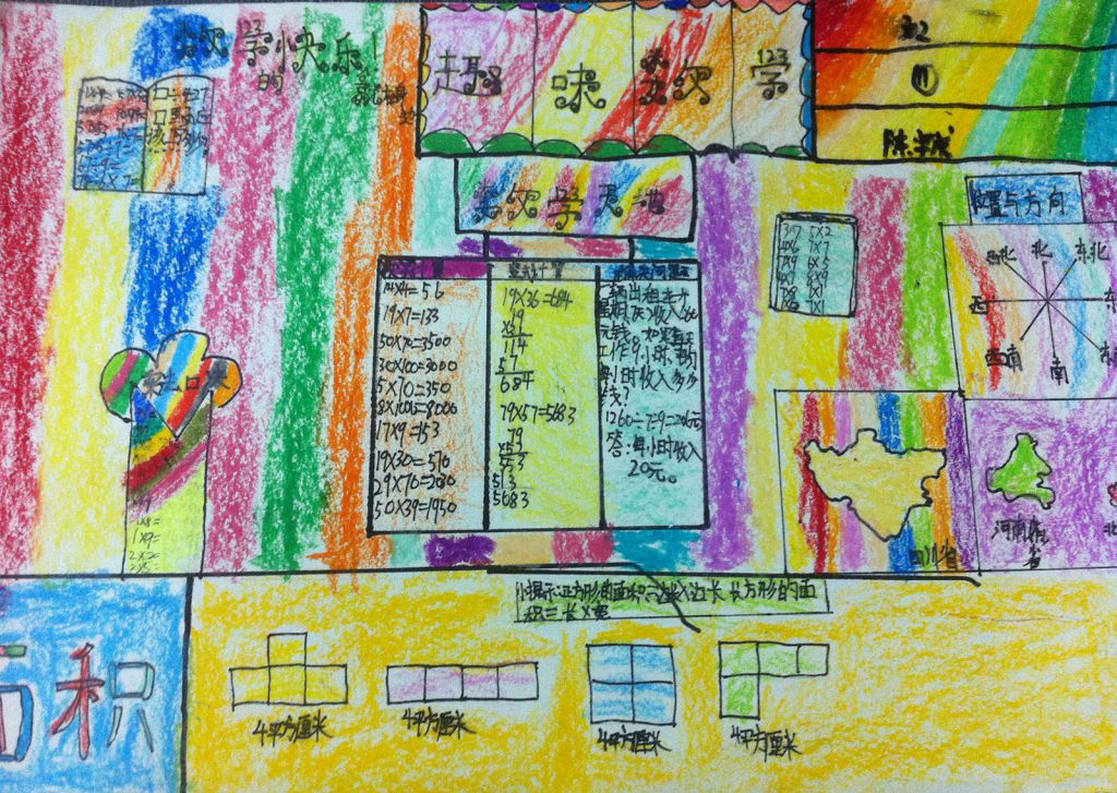 快乐学数学手抄报图片展