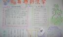 有趣的汉字手抄报版面设计图
