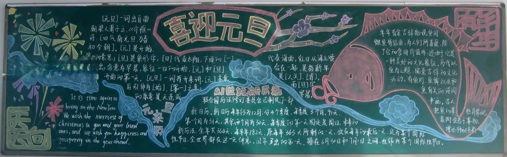 2022元旦节黑板报大全