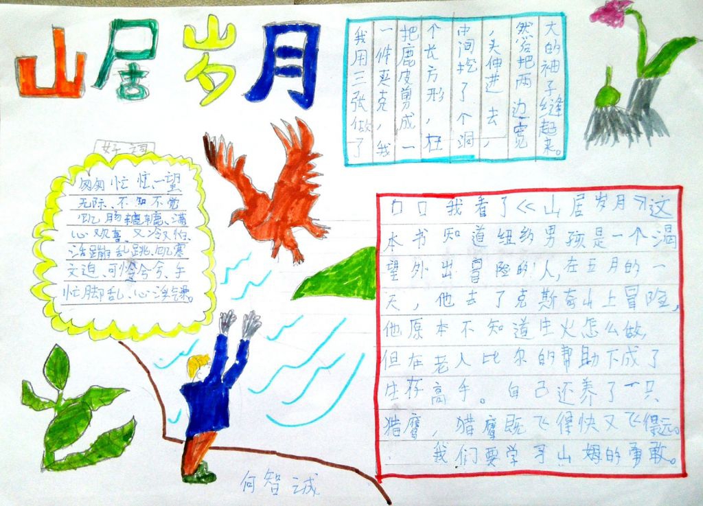 《山居岁月》读后感手抄报