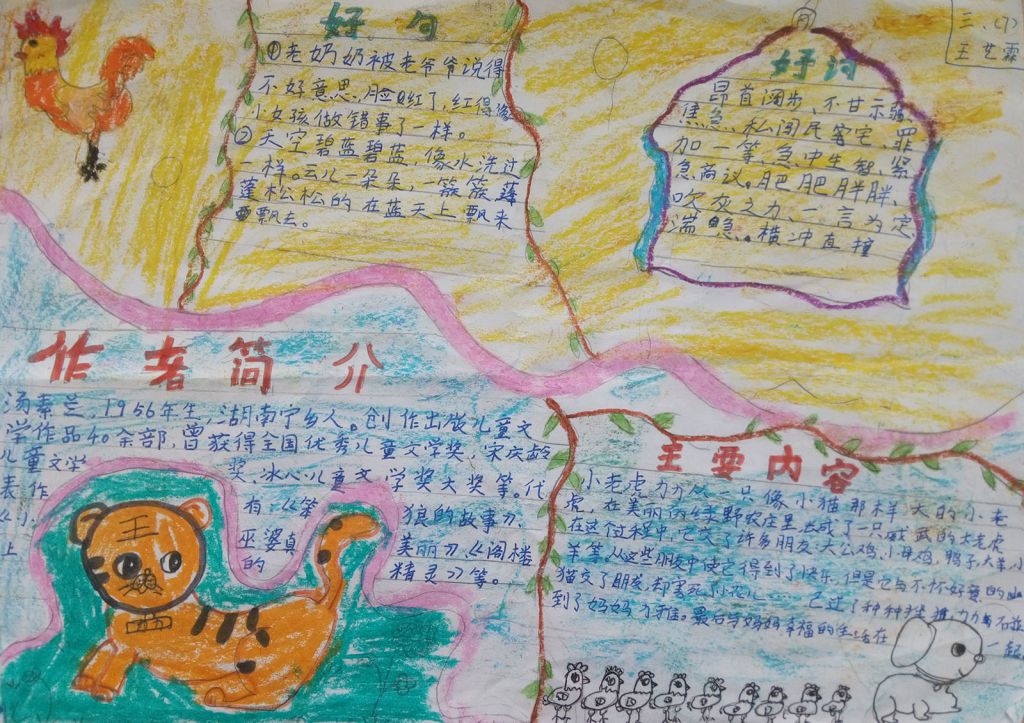 小老虎历险记手抄报图片大全（）