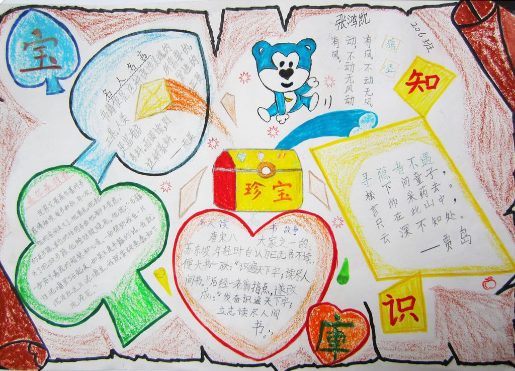 我读书我快乐手抄报图片大全(高清大图)