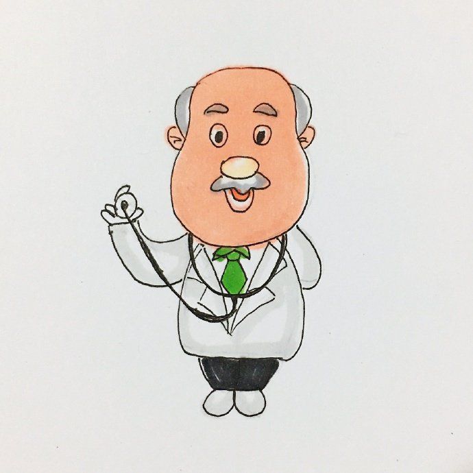 ?2022医生护士简笔画，预防肺炎手抄报必备素材