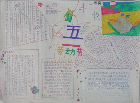 五一劳动节手抄报欣赏:丰收 五一劳动节手抄报欣赏:丰收