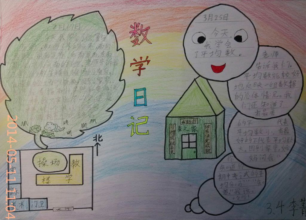 数学日记手抄报