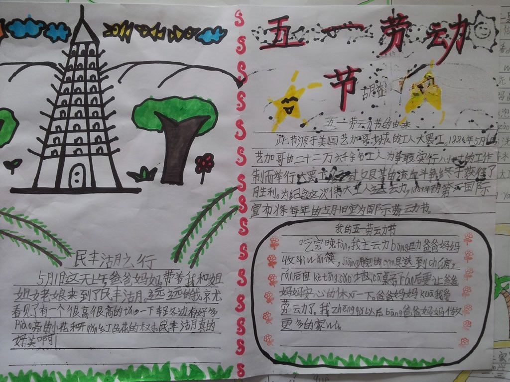 五一优秀手抄报大全