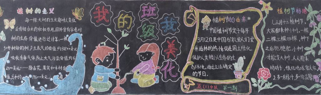 我的班级我美化黑板报