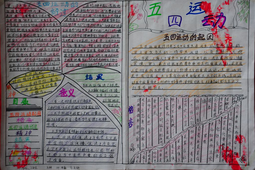外争国权内惩国贼手抄报