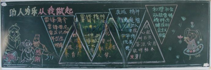 雷锋印象—我的新学期黑板报