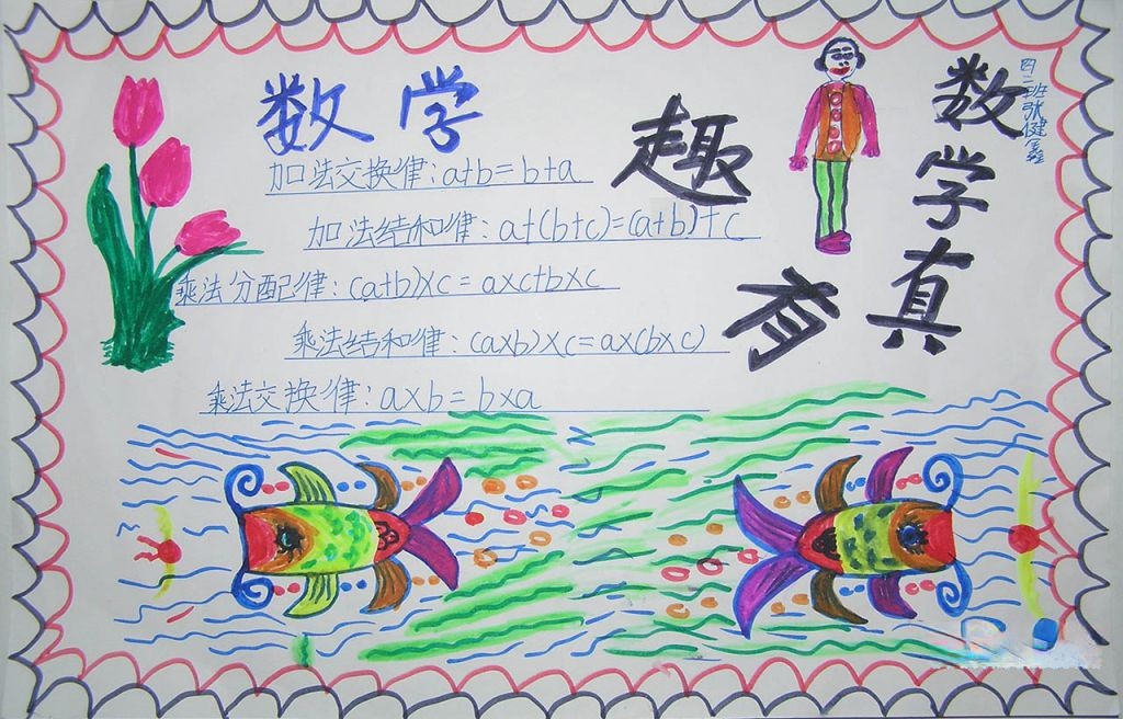 乘法分配率手抄报