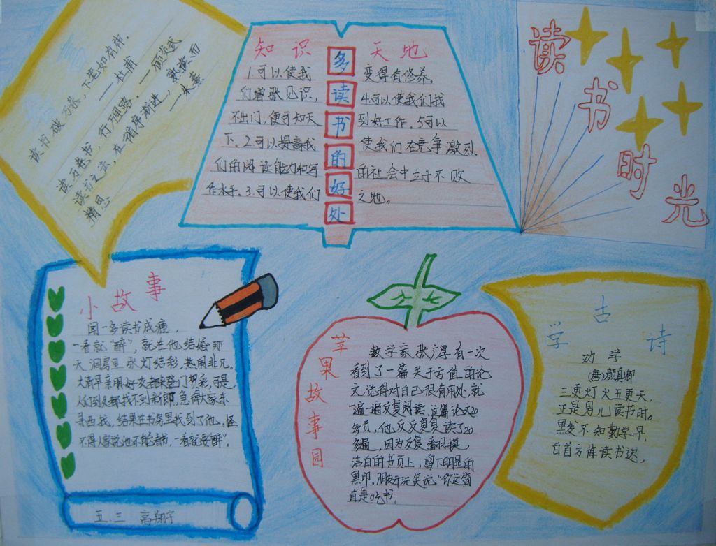世界读书日手抄报图片大全