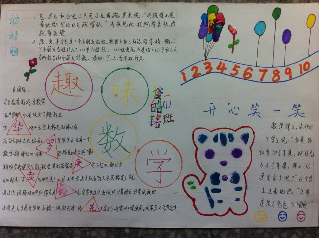 2022数学优秀手抄报集萃