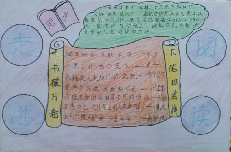 学无止境以学为乐手抄报