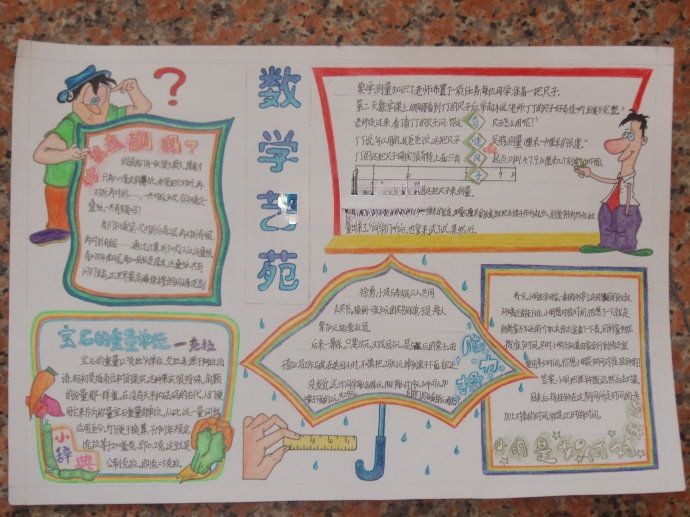 优秀的数学手抄报作品 优秀的数学手抄报作品