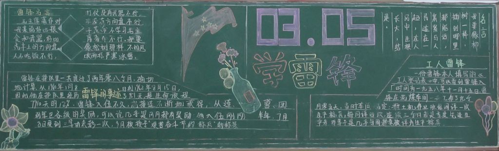 点燃青春心为人民黑板报