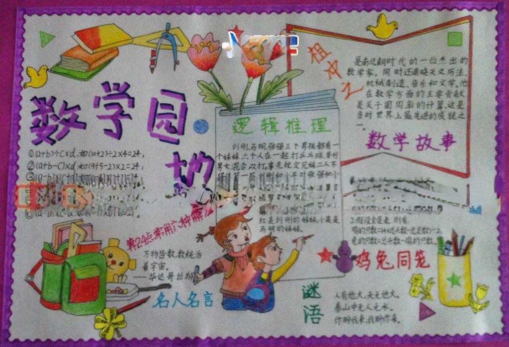数学手抄报高清大图