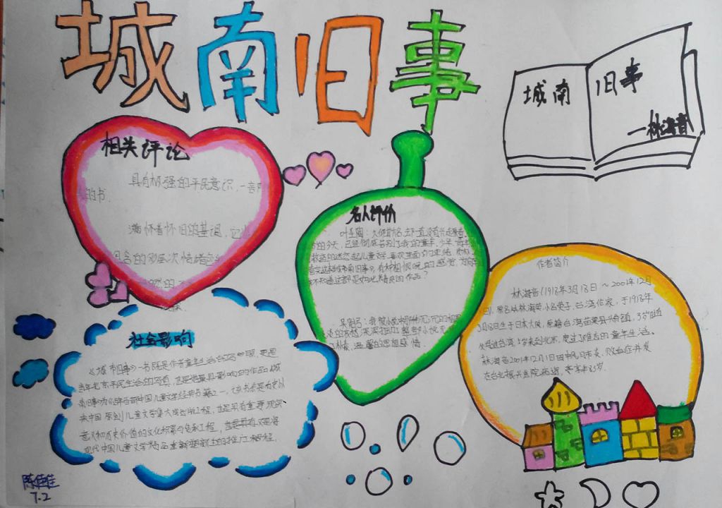 寻梦书香手抄报图片