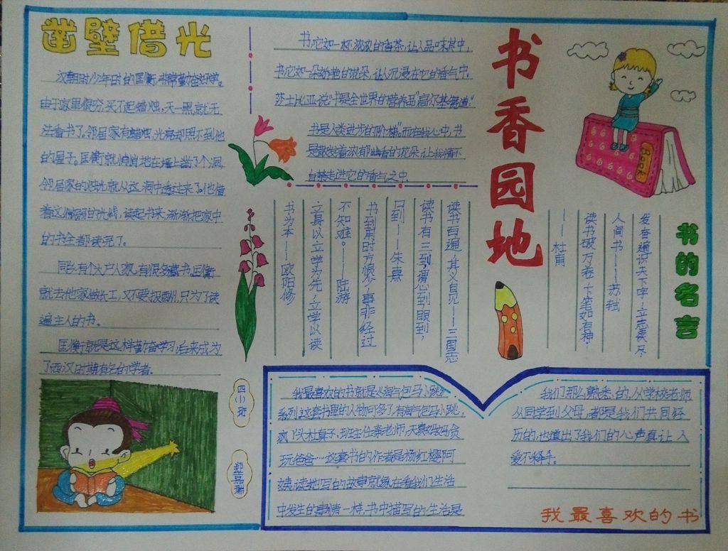 书香园地手抄报
