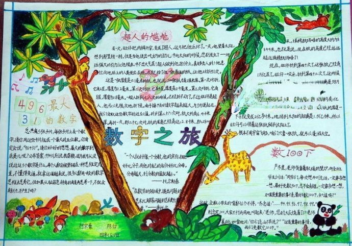 数字之旅手抄报