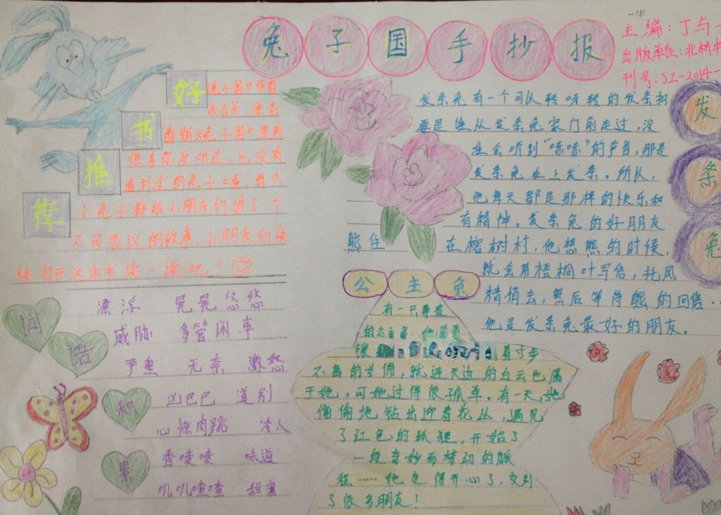 兔子国手抄报图片大全