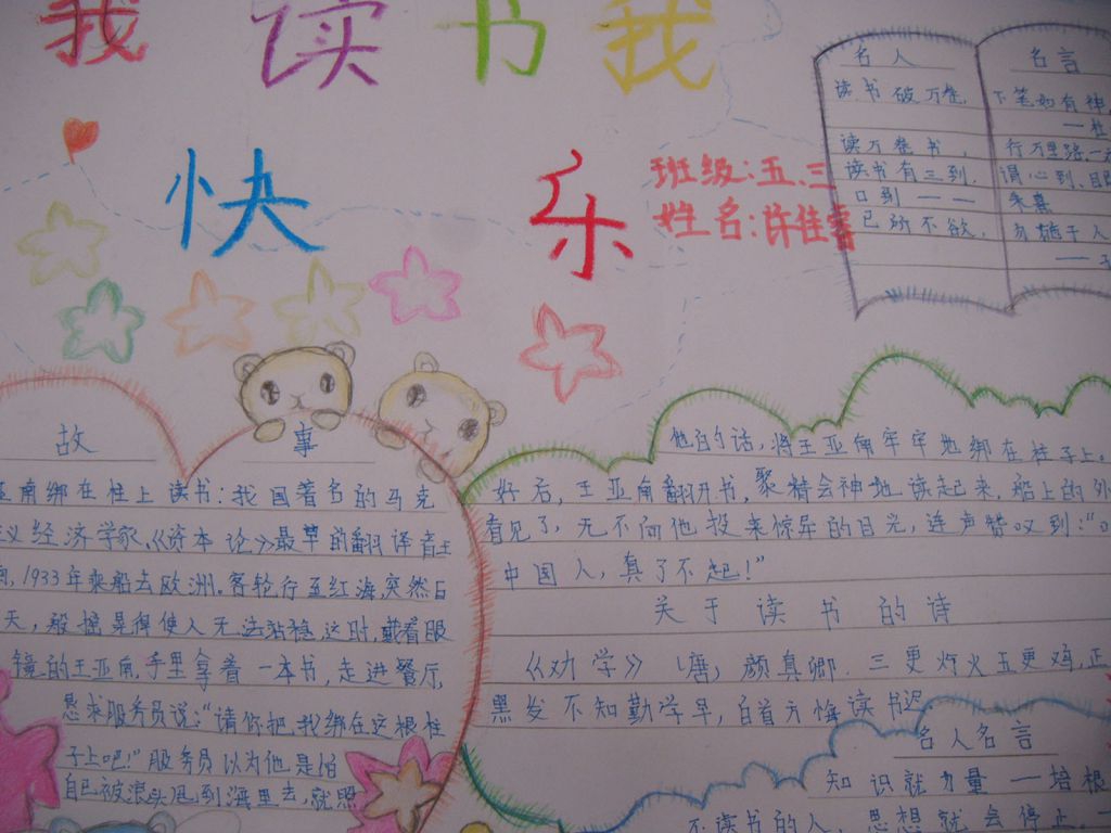 世界读书日手抄报图片大全