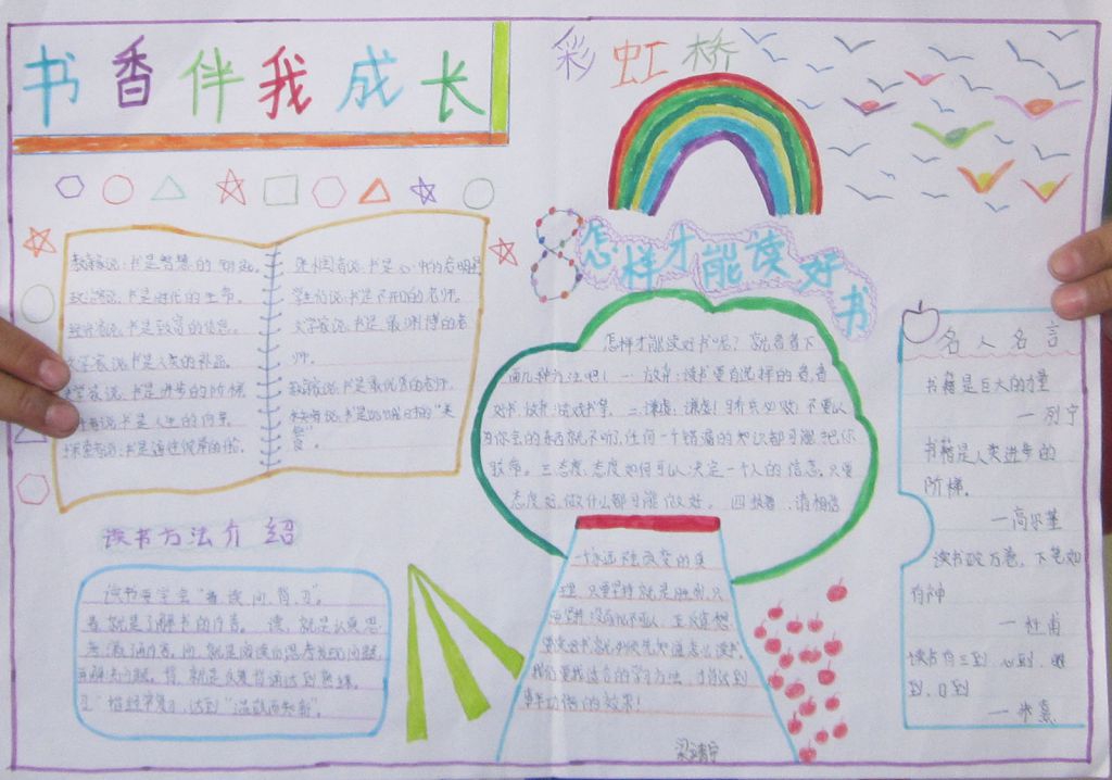 书香浸润童年手抄报