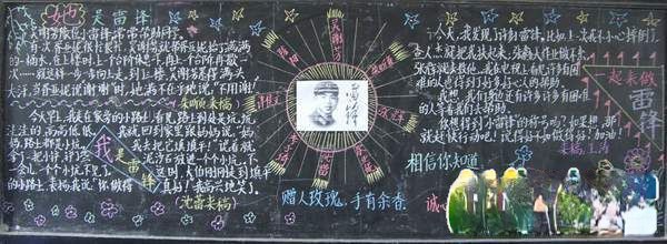 学雷锋板报