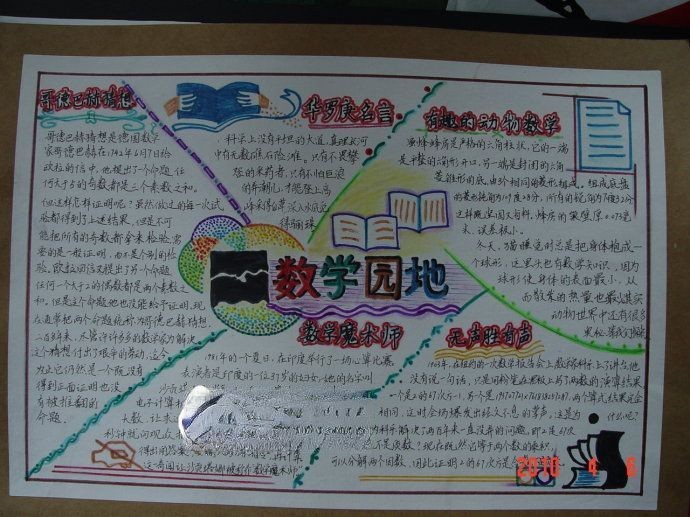 小学生数学园地手抄报